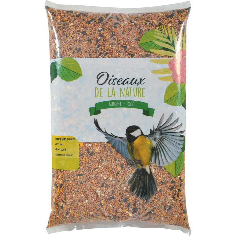 Mélange de graines pour oiseaux de jardin sac 2 kg.