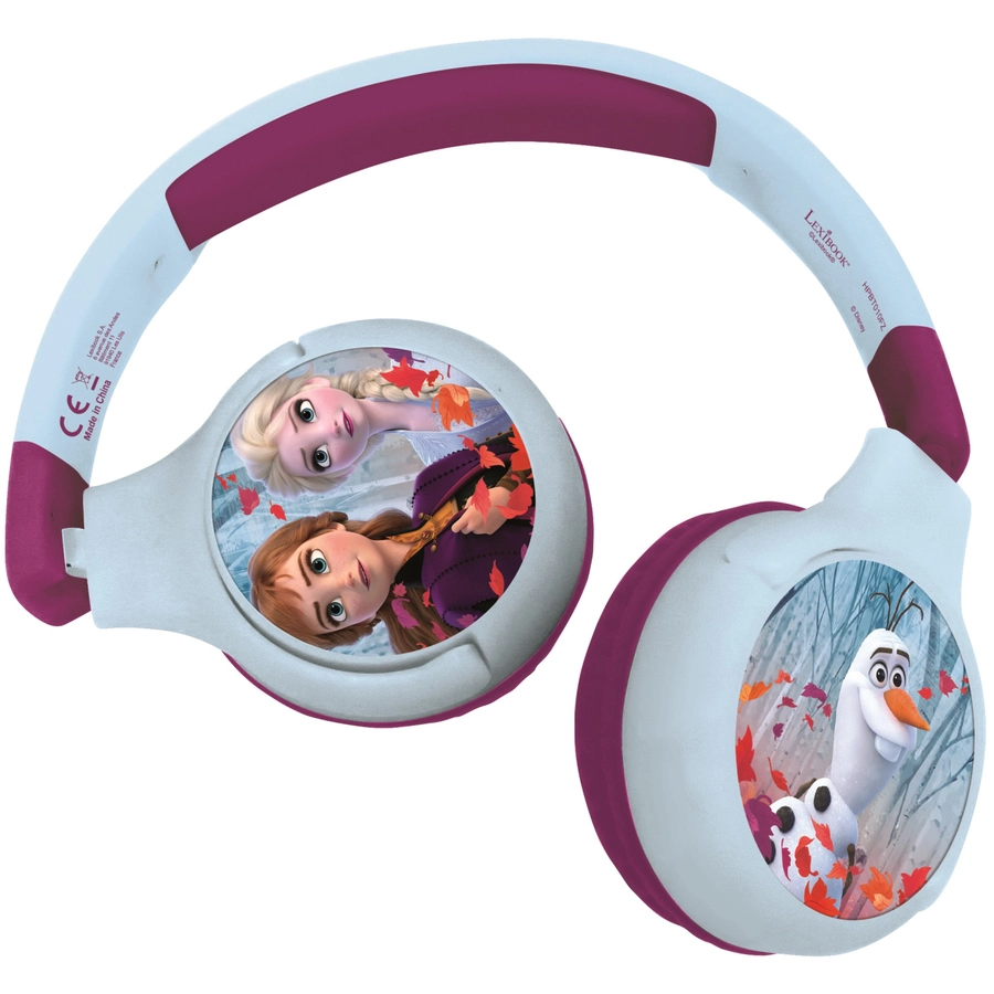 LEXIBOOK  Die Eiskönigin 2-in-1-Bluetooth-Kopfhörer für Kinder mit integriertem Mikrofon