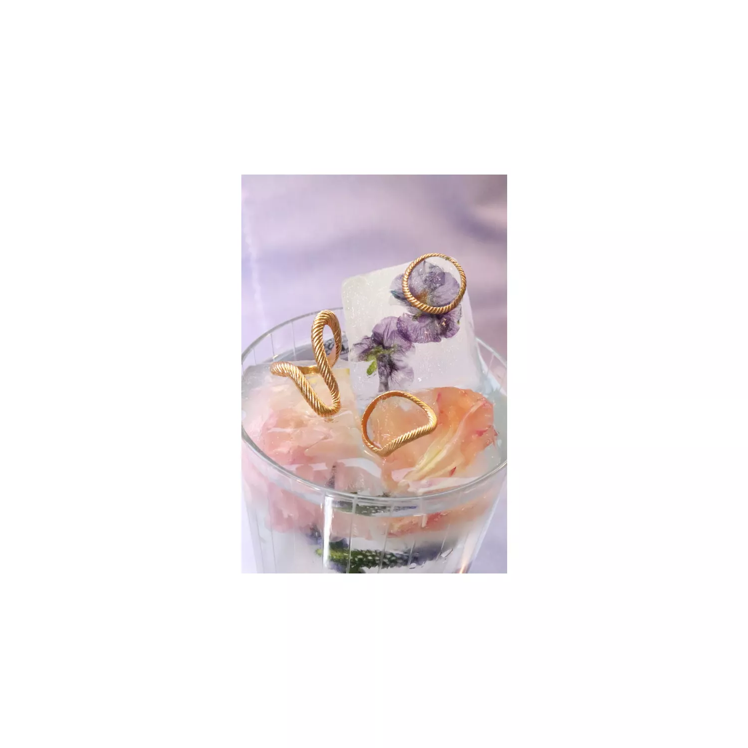 Pico Charlee Ring 24 kt. Forgyldt Sølv N04008