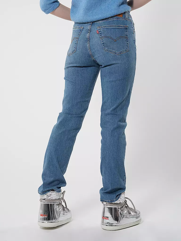 LEVI'S® Jeans Straight Fit 724 HIGH RISE COOL JO blau