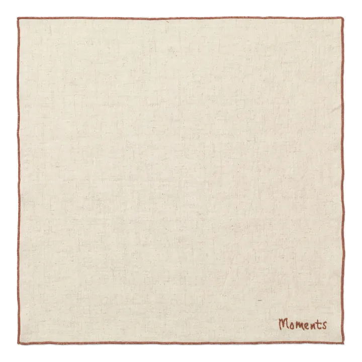 Ferm Living Serviettes de table en coton - set de 4 | Beige