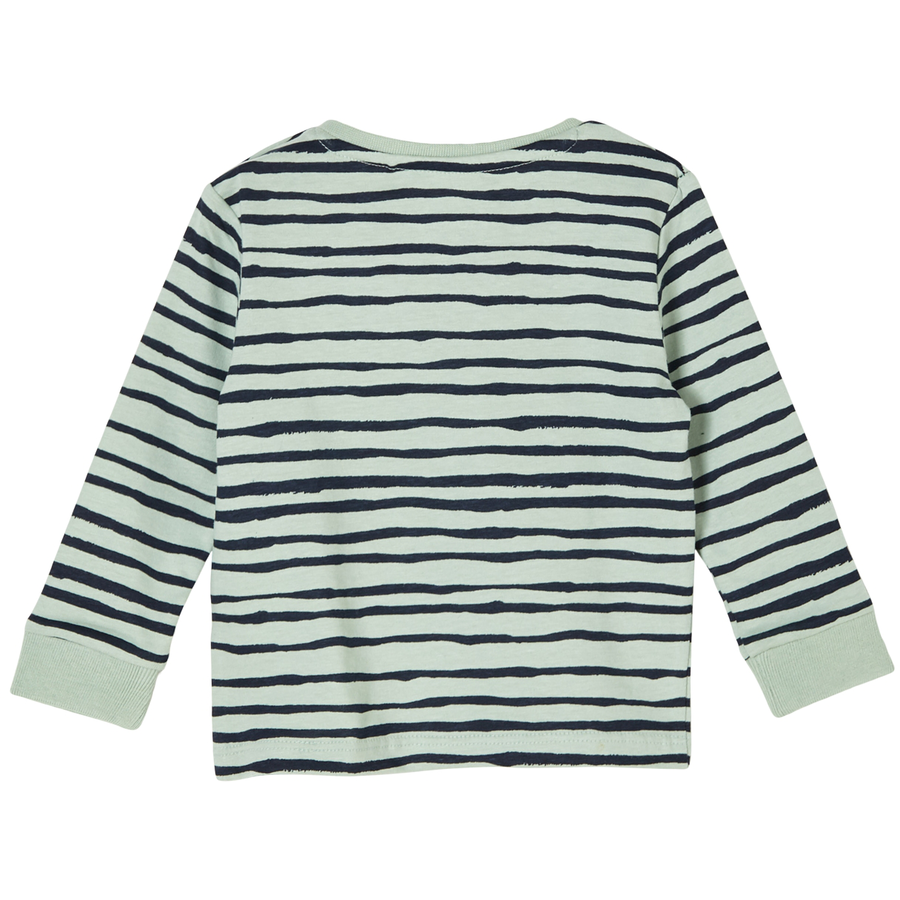 s.Oliver T-Shirt langarm aqua gestreift