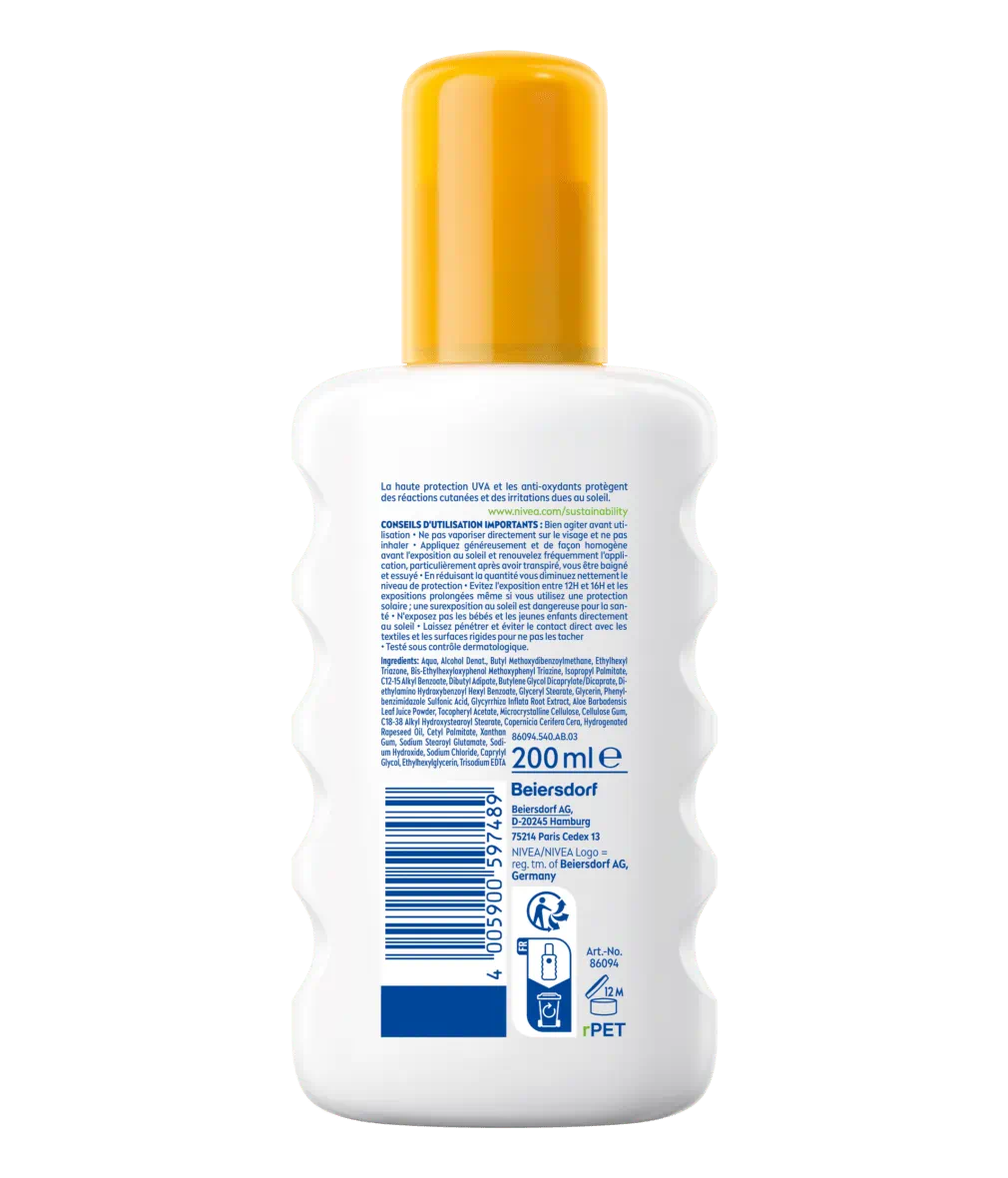 SPRAY SOLAIRE SENSITIVE PROTECTION IMMÉDIATE FPS 50