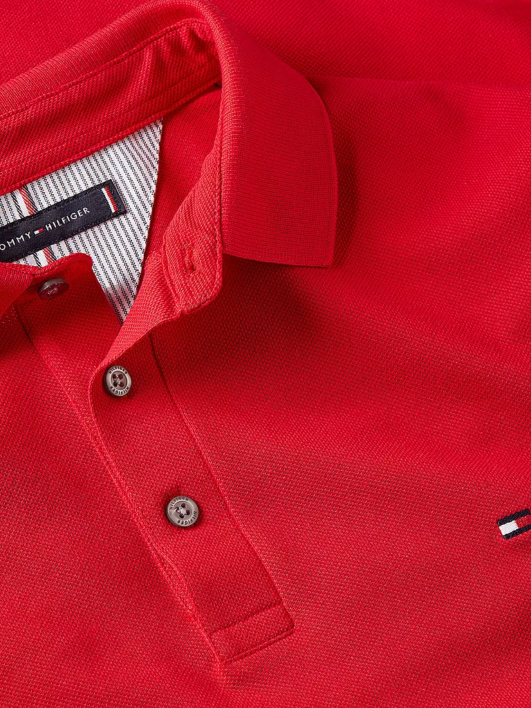 TOMMY HILFIGER Poloshirt Slim Fit rot