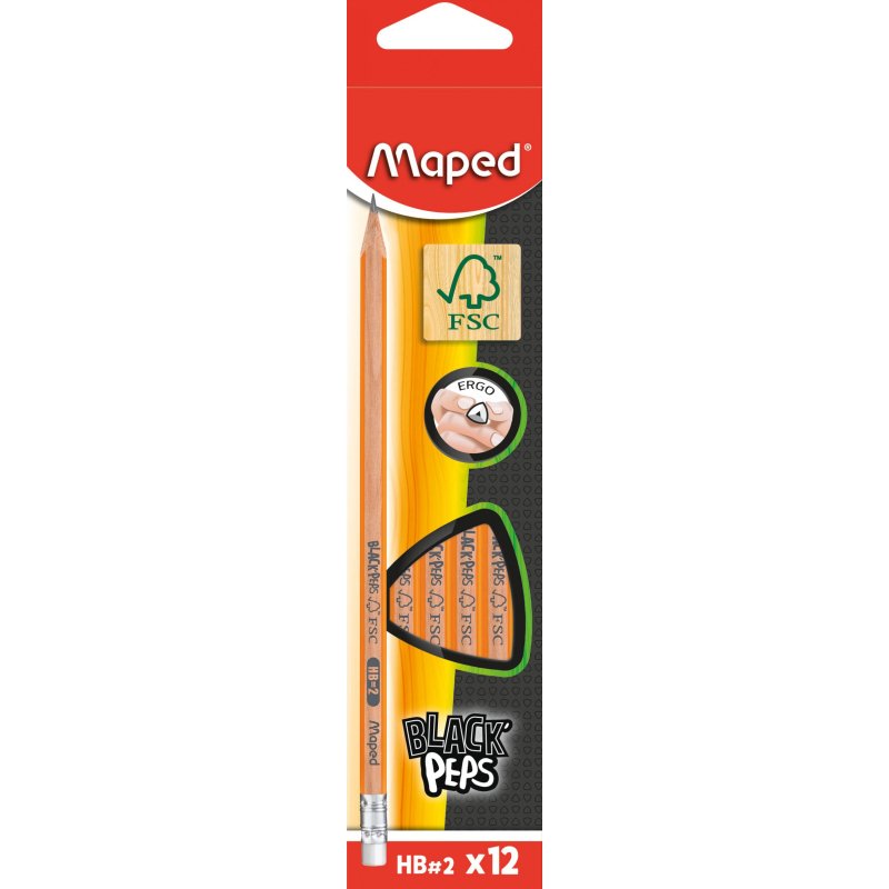 Crayons graphite black'peps hb