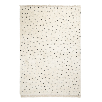 Varamin Vloerkleed Zwart/Wit stip 35 mm 160x230 cm