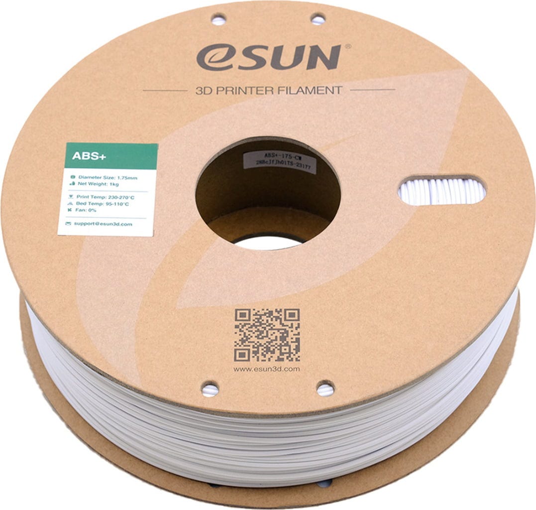 eSUN  ABS+ Cold White, 1,75 mm / 1000 g    ABS Filament mit verbesserten mechanischen Eigenschaften
