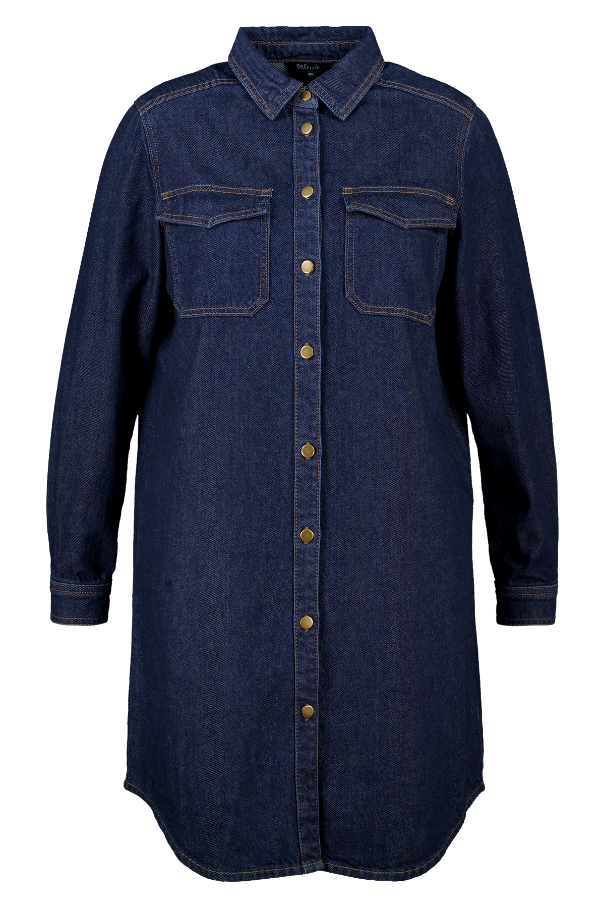 Spijkerjurk met knoopsluiting Rinse Washed Denim