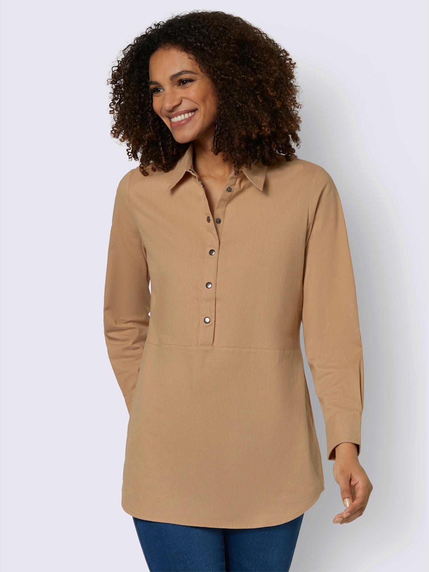 Chemisier long pur coton