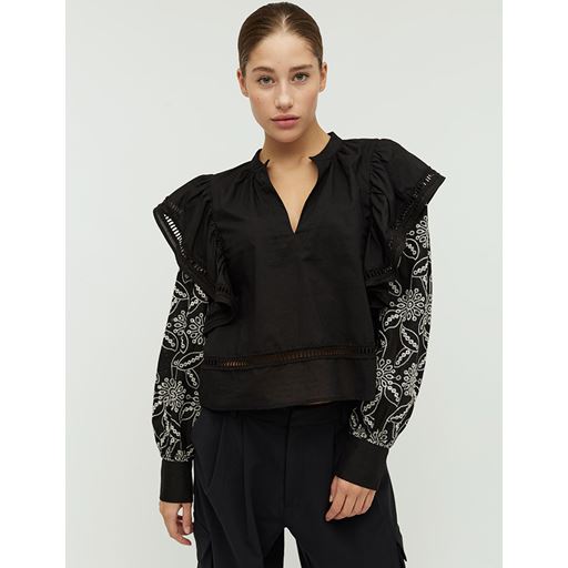 mbyM Raylan-M Bluse, Sort, S