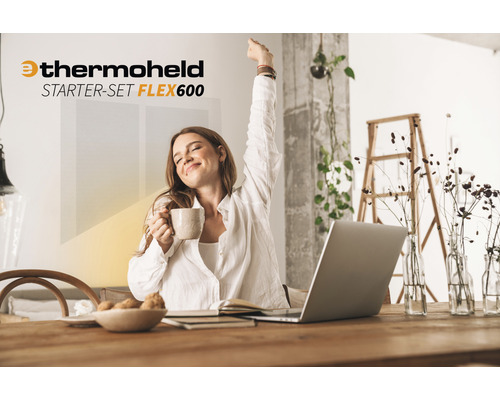 Elektrisch wandverwarmingselement, verwarmingsvlies eThermoHeld Flex Starter Kit 236 W/m² 600 W