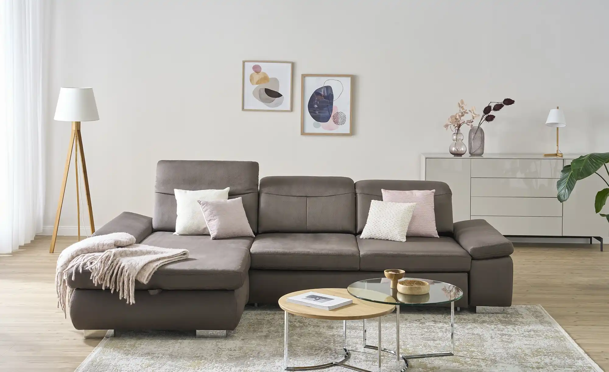 Lounge Collection Ecksofa aus Mikrofaser Kathrin