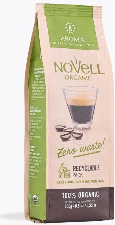 Novell - Zero Waste Piu Aroma - Koffiebonen - 250g - Biologisch