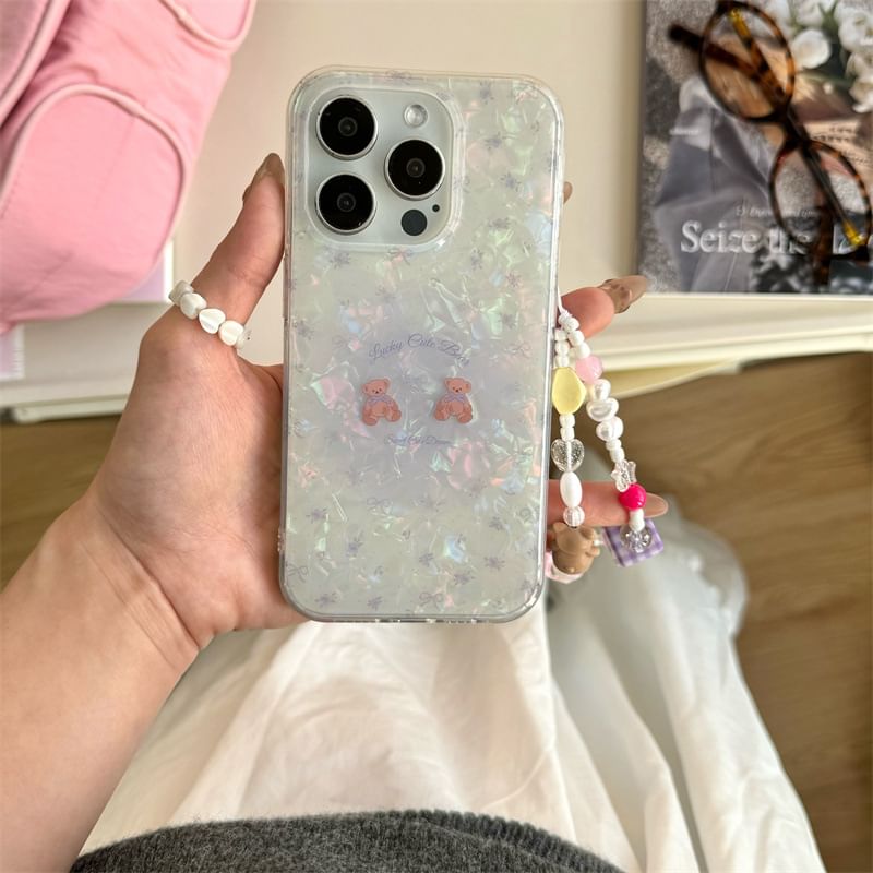 Elliure - Bear telefoonhoesje / bandje / set - Apple iPhone 16 Pro Max / 16 Pro / 16 Plus / 16 / 15 Pro Max / 15 Pro / 15 Plus / 15 / 14 Pro Max / 14 Pro / 14 Plus / 14 / SE / 13 Pro Max / 13 Pro / 13