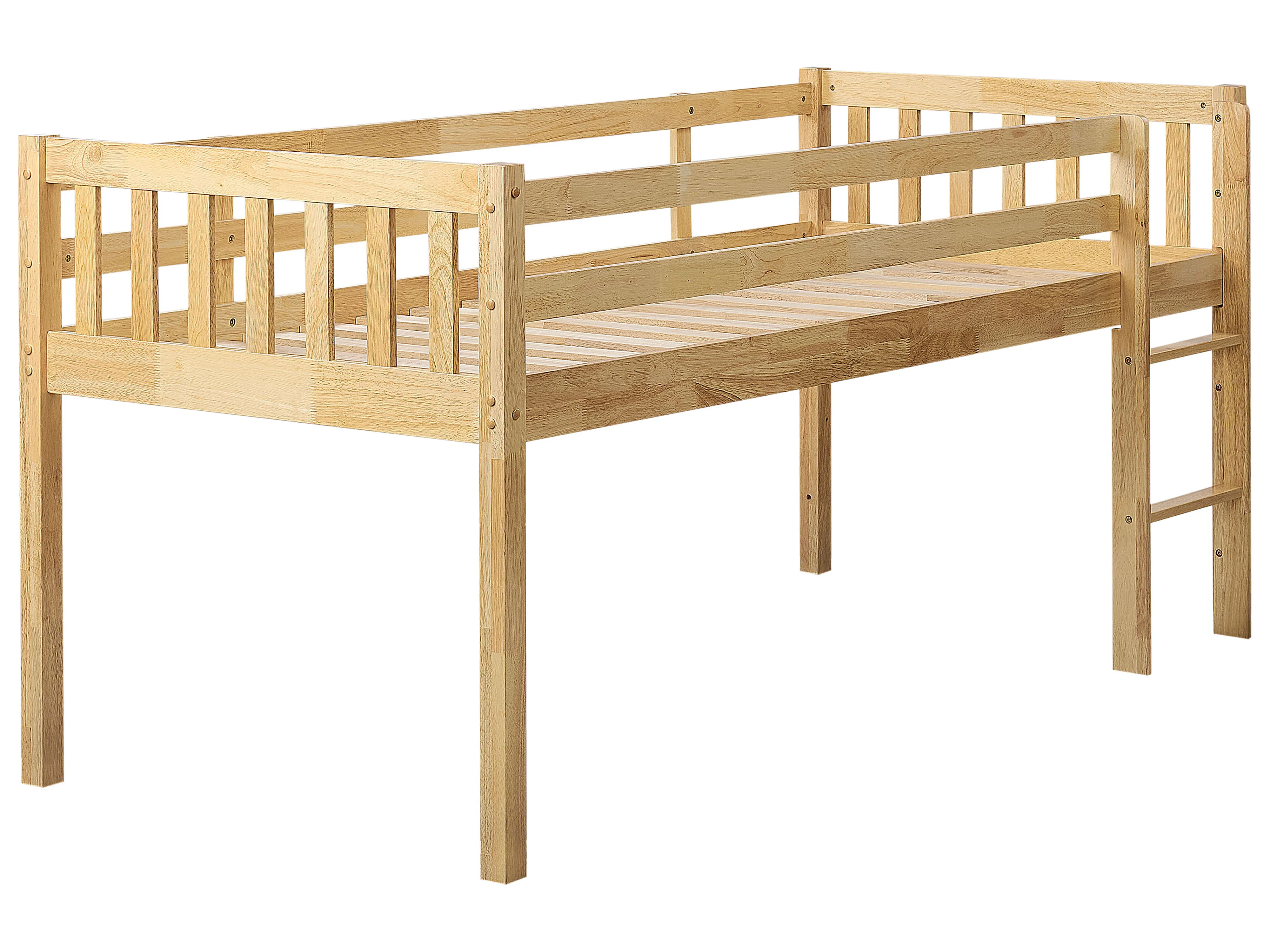 Verhoogd bed Hout PEIPIN 90 x 200 cm Lichtbruin