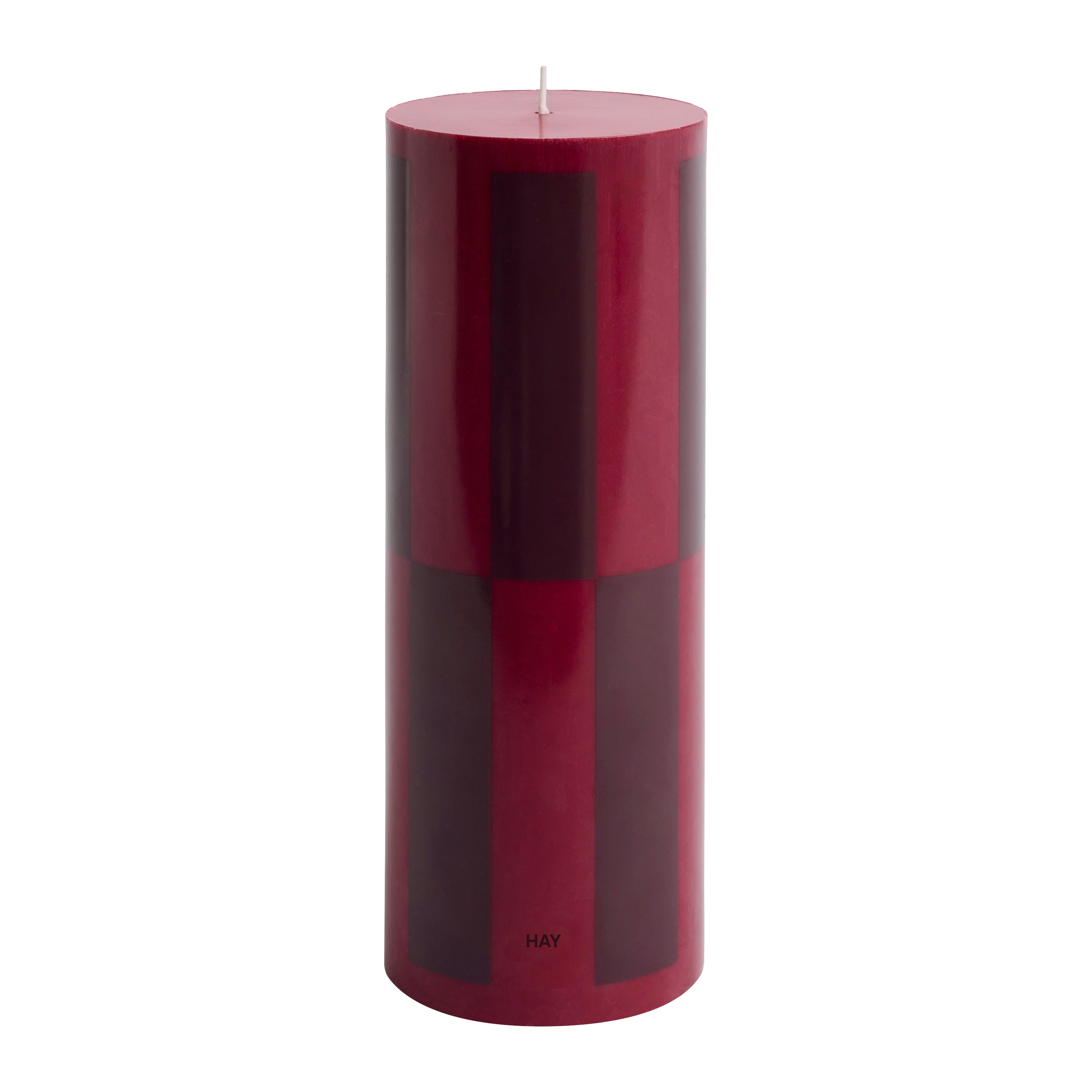 HAY Column Kaars Ã 9 cm - Wine Bordeaux