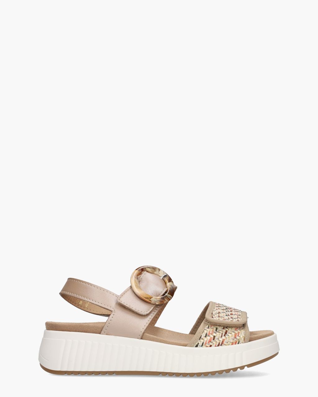 Cypres Zofia Beige/Multi Damessandalen