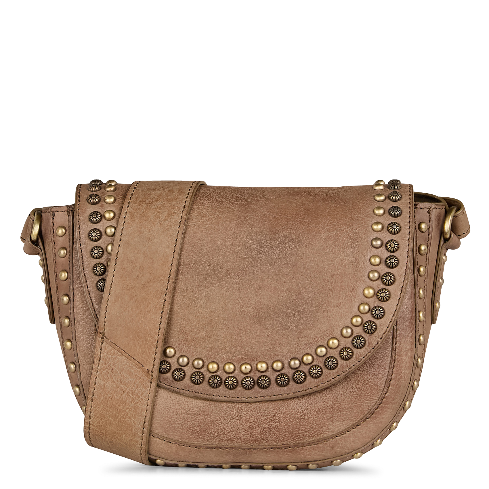 GASPARD MINI - Sac bandoulière en cuir | Gris
