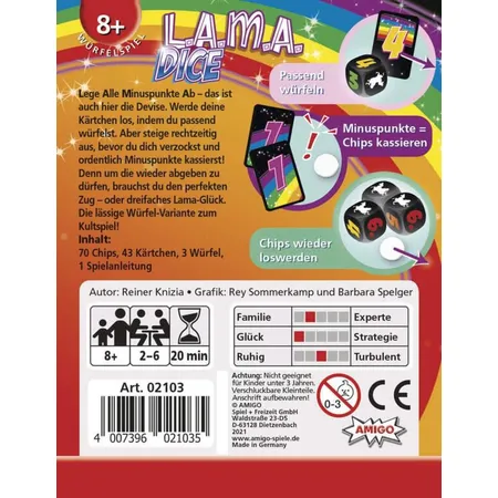 AMIGO LAMA Dice