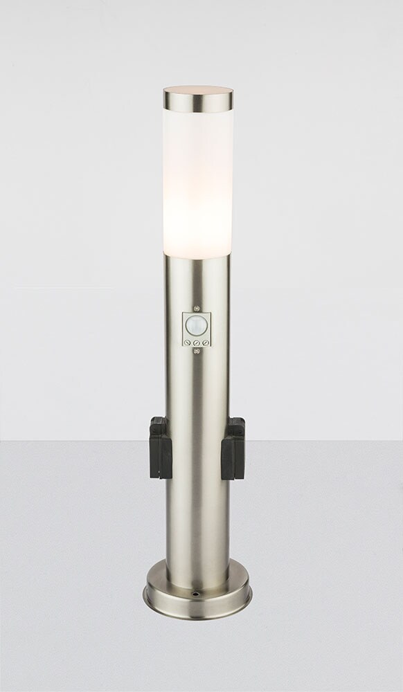 Stehlampe, 2x Steckdose, Bewegungsmelder, H 60 cm, BOSTON