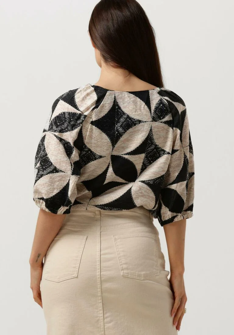 OBJECT zwarte object blouse objbettina re 2/4 top