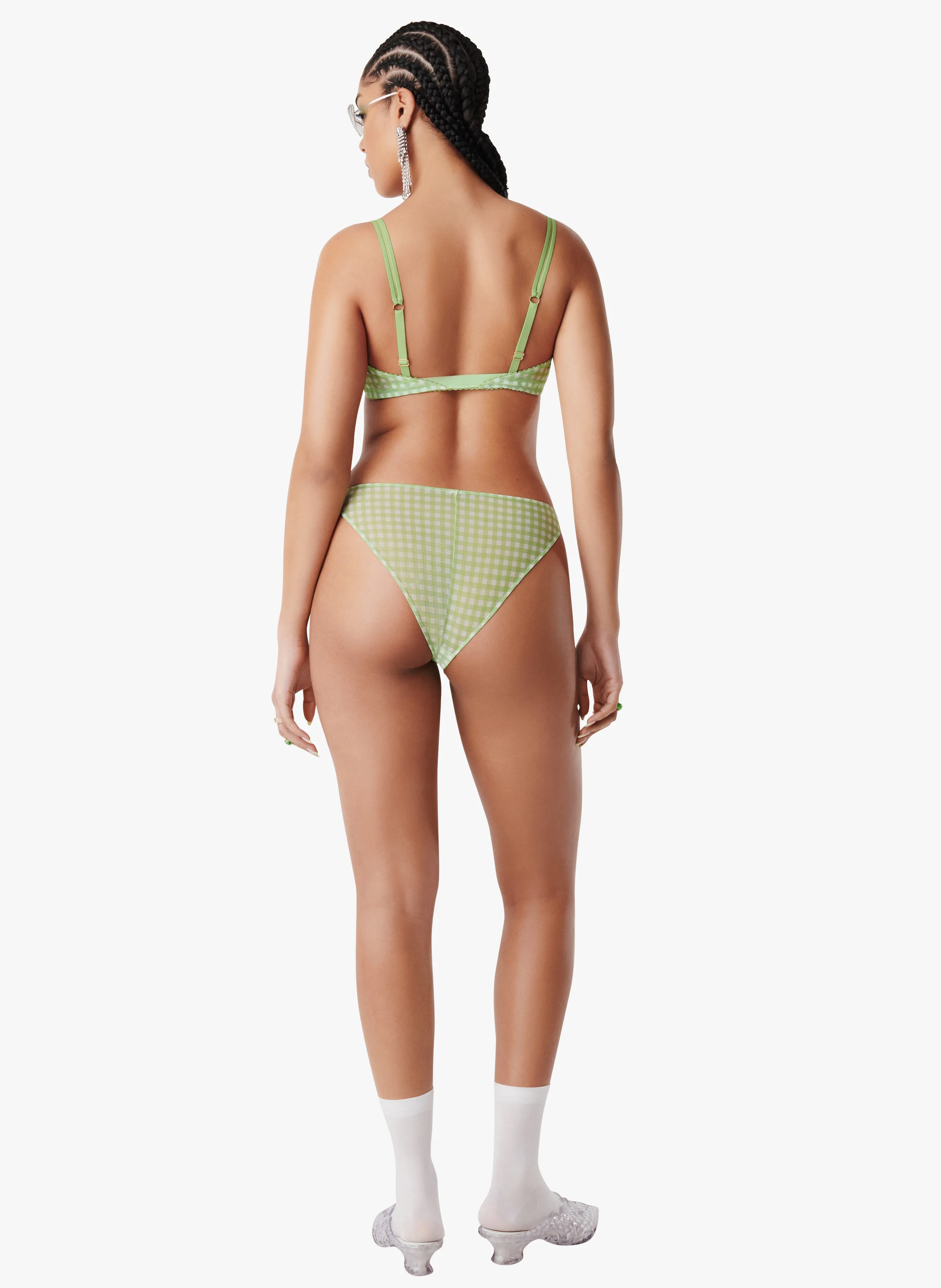 MIRO - Soutien-gorge triangle en tulle | Vert