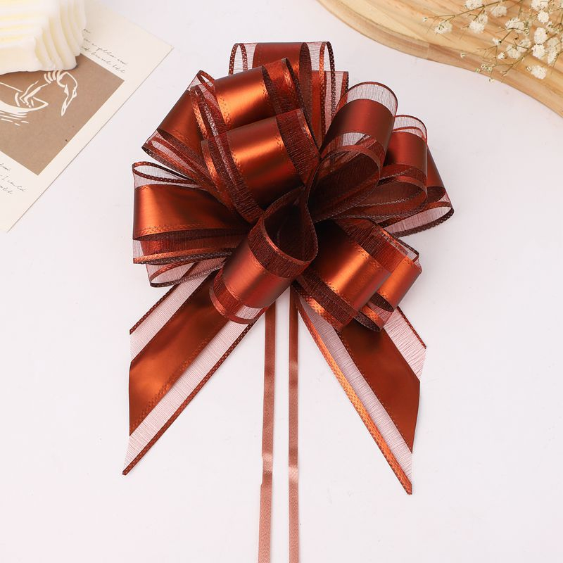 (20er Set) 16cm  Wiederverwendbare Geschenk Maschen Deko Zug Schleifen - Assortiert