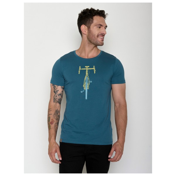 GreenBomb - Bike Front Stamp Guide T-Shirt - T-shirt