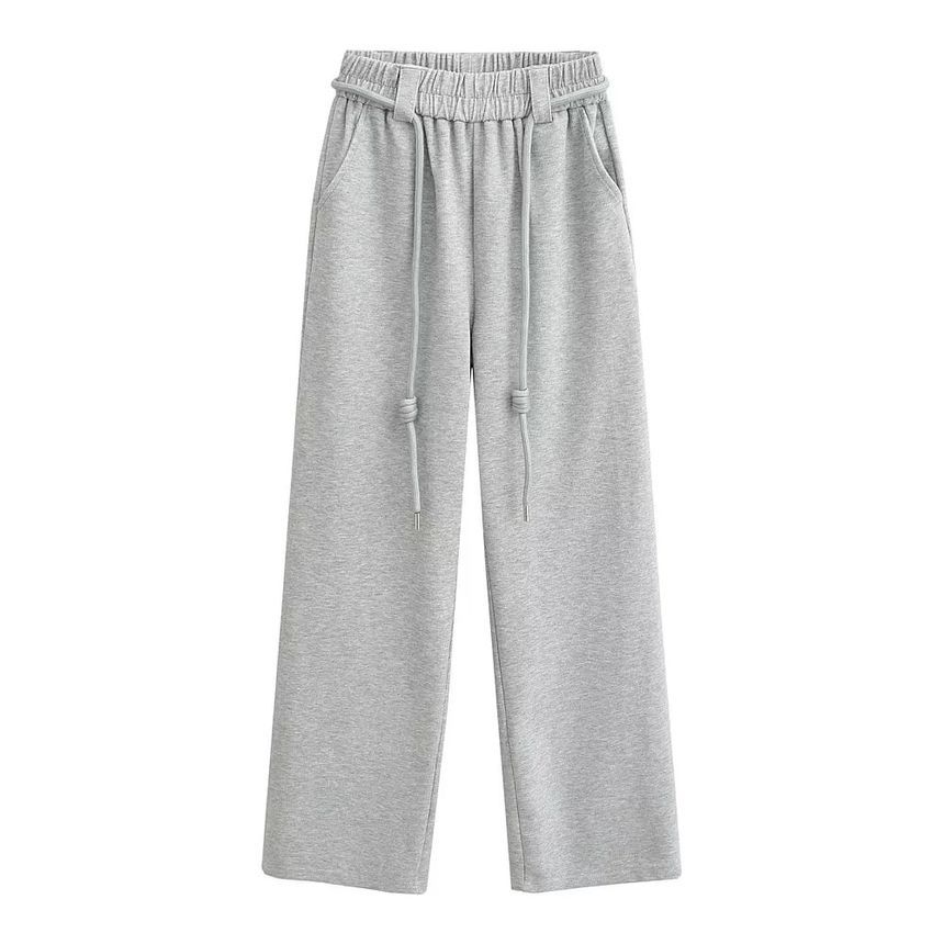 Asiris - High Rise Loose-Fit Effen Wijde Joggingbroek
