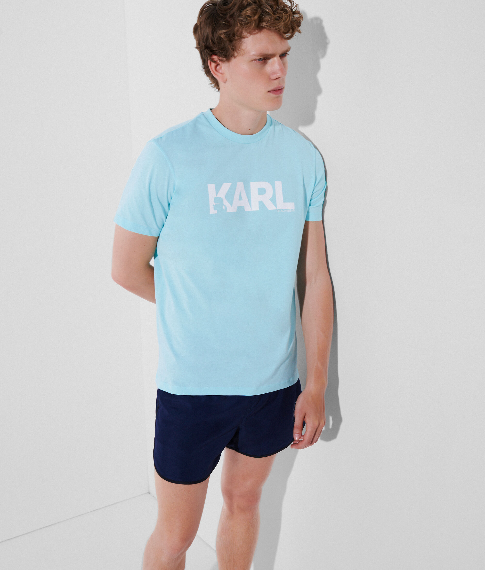 T-SHIRT DE PLAGE À LOGO KARL