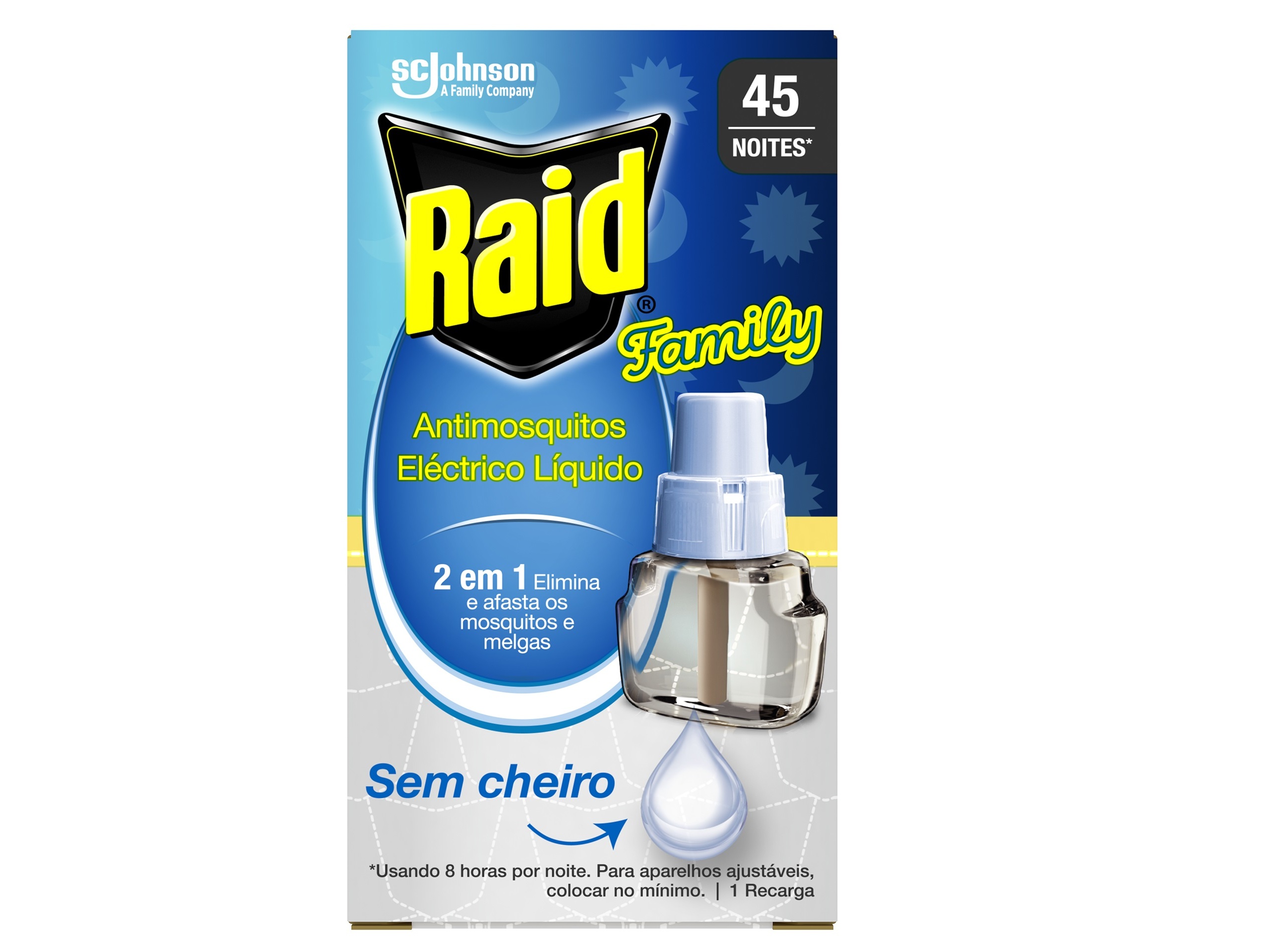 INSECTICIDA RAID ELÉCTRICO FAMILY RECARGA 27ML