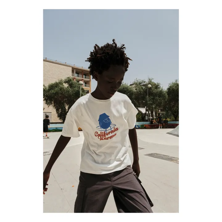 Hundred Pieces T-shirt Manches Courte Coton Bio | Ecru