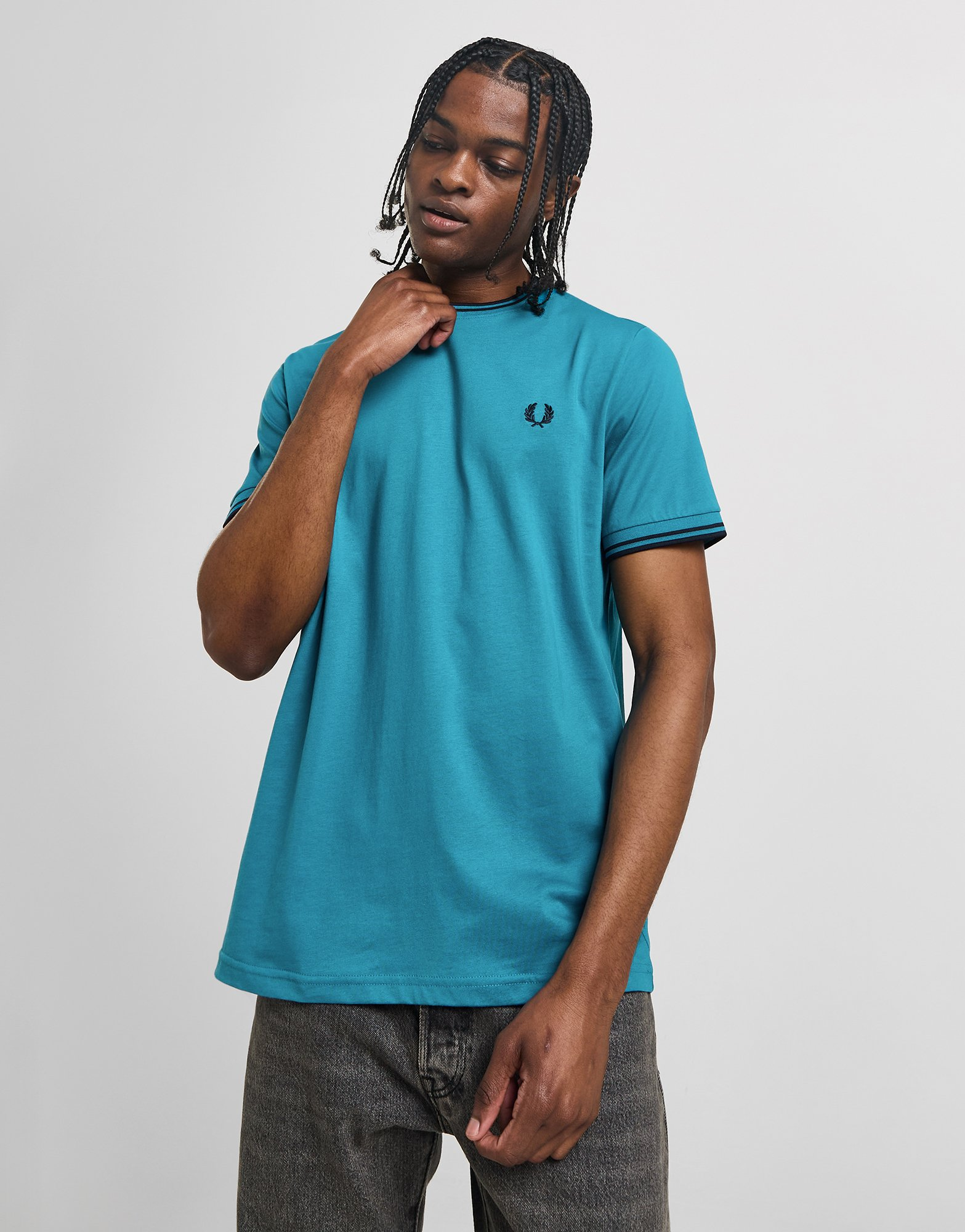 Fred Perry T-Shirt à Manches Courtes Twin Tipped Ringer Homme