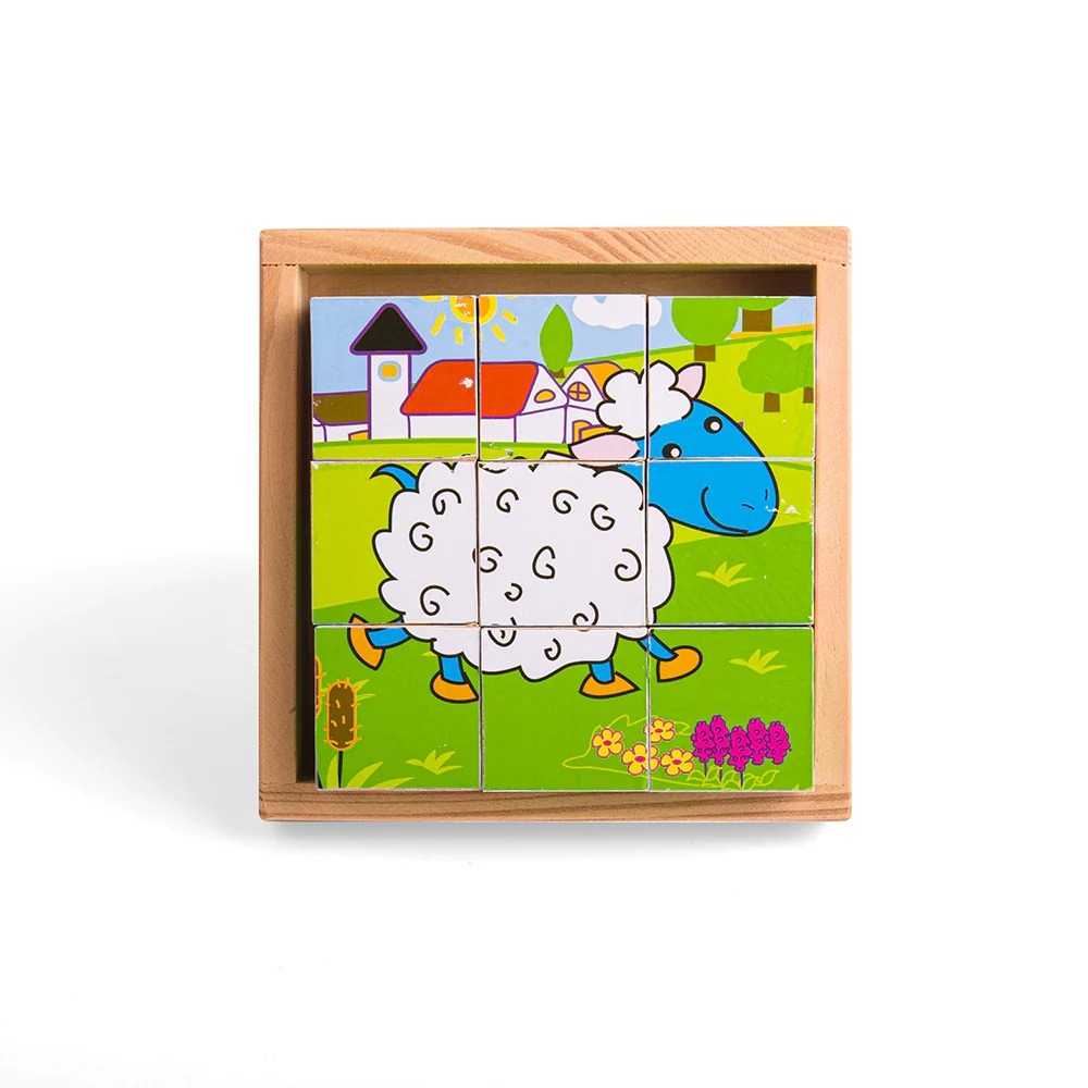 Puzzle cube animaux