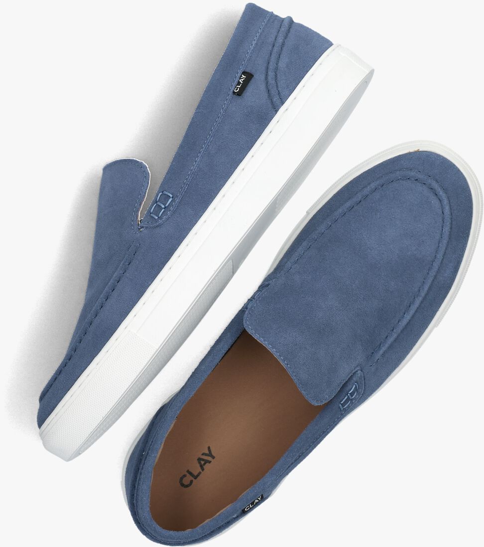 CLAY blauwe clay loafers shn2311