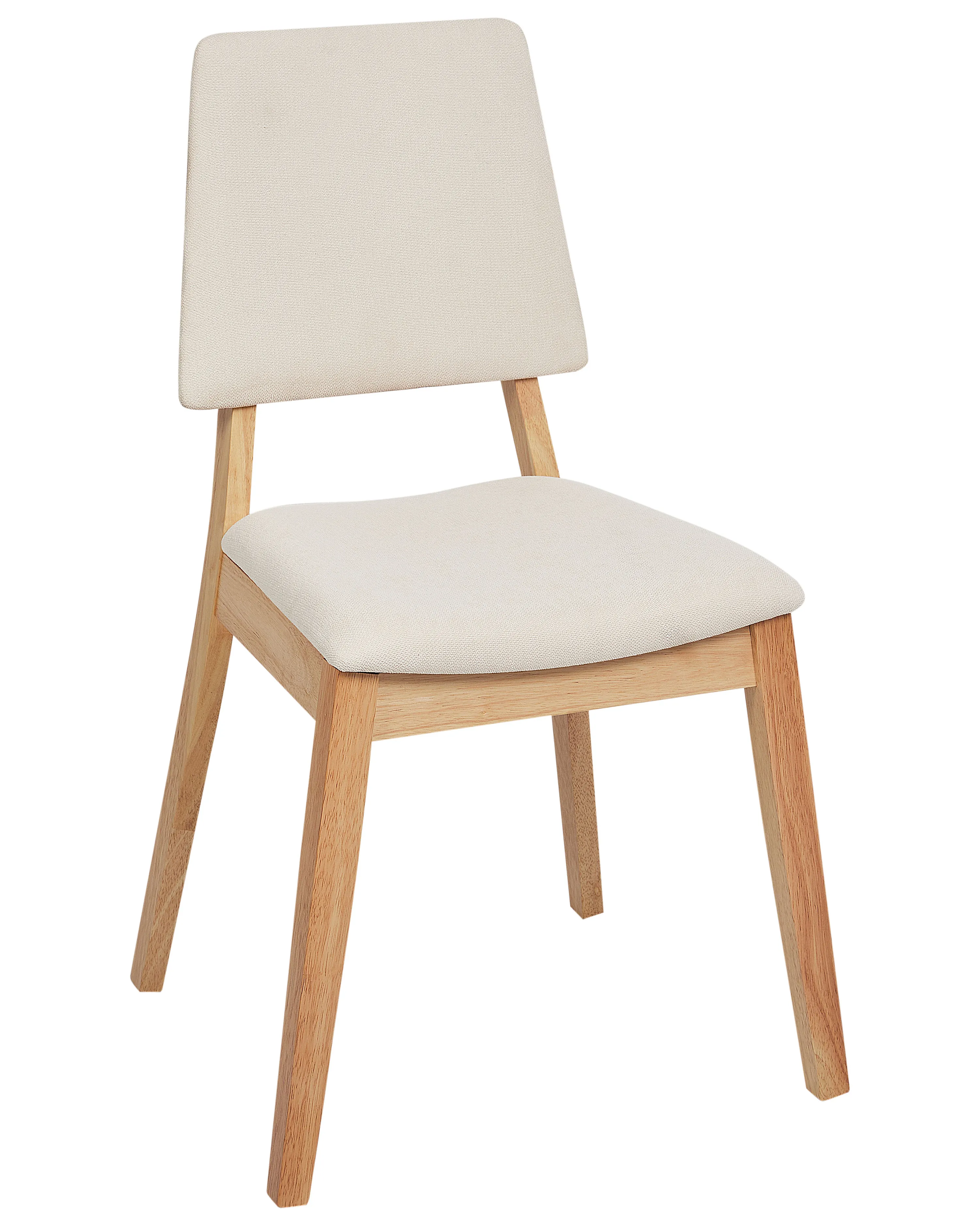 Set van 2 eetkamerstoelen MERRILL Hout Lichtbeige