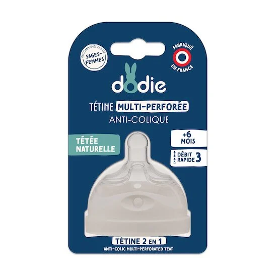 Tétine + bague   Débit rapide 3   de               Dodie