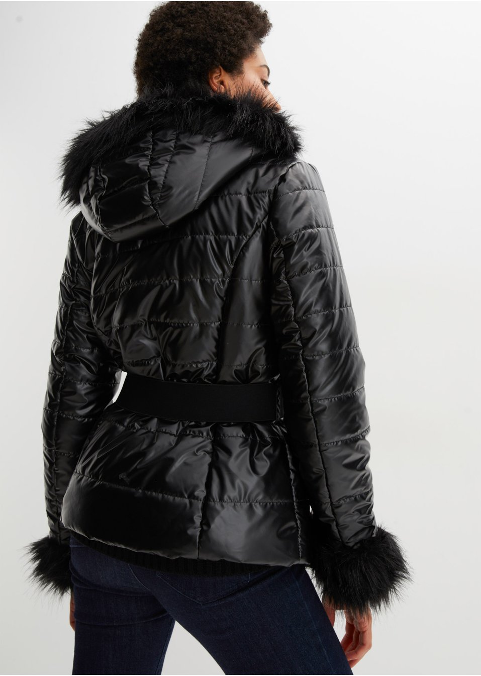 Veste au look brillant