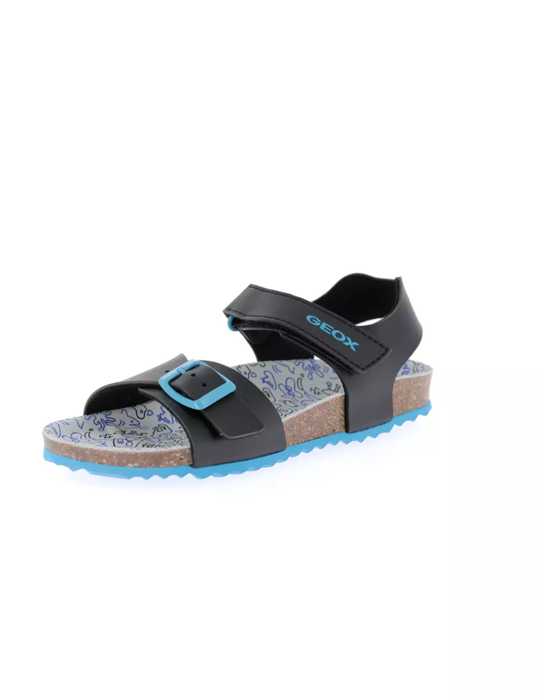 GEOX GHITA - Sandales & nu-pieds C0245BLACKROYAL