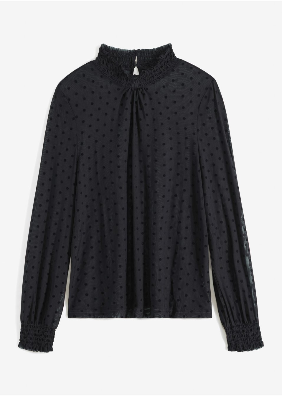 T-shirt en mesh à pois