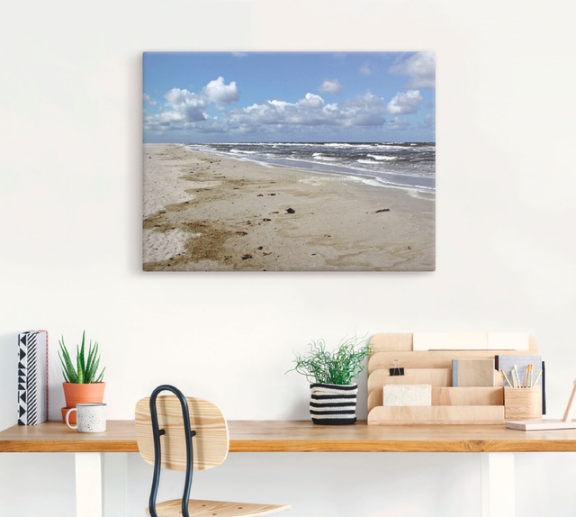 Artland Leinwandbild »Nordsee - Urlaubsfeeling pur« Strand 1 Stk. tlg. auf Keilrahmen gespannt