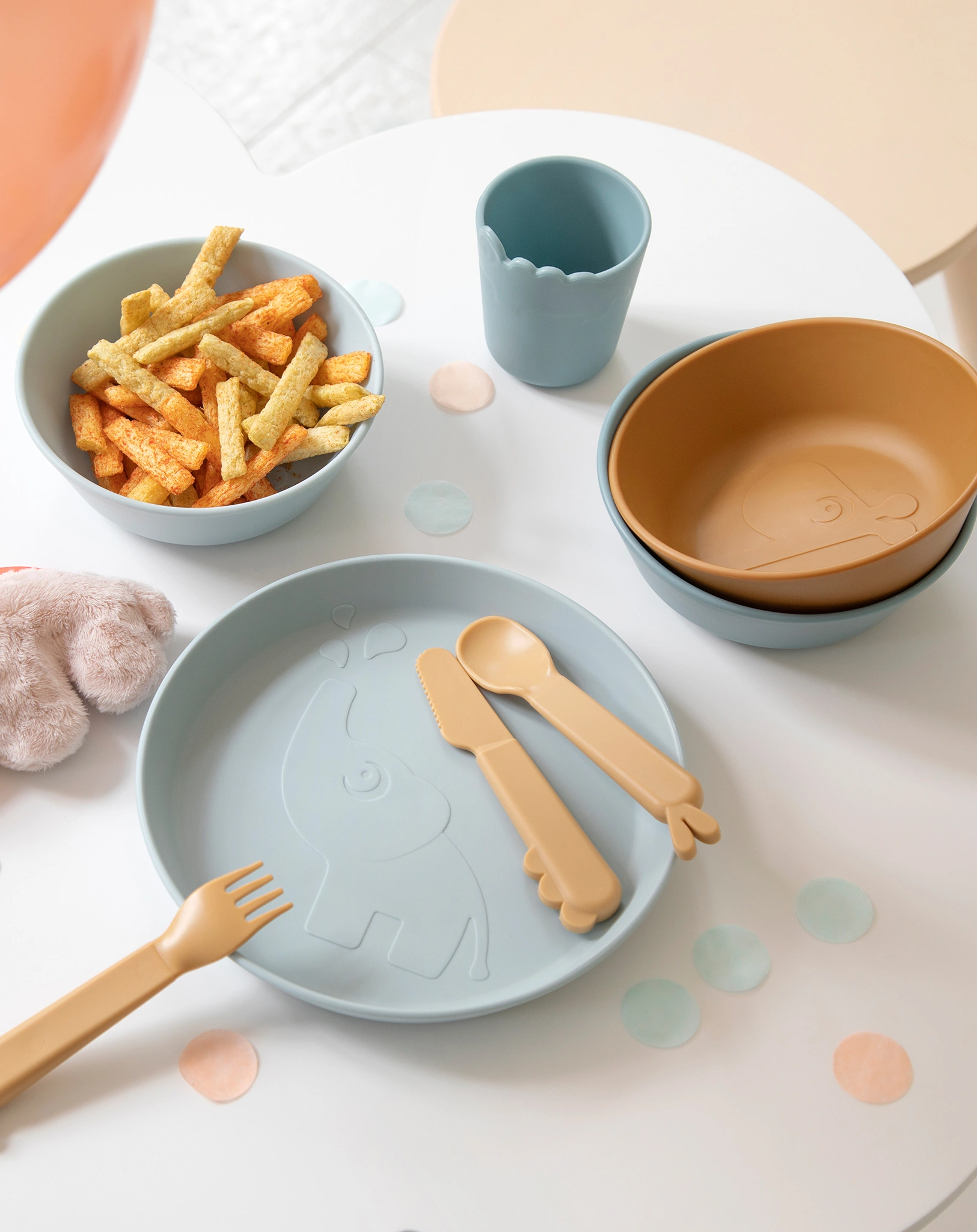 Kunststoff-Schüssel KIDDISH - RAFFI 2er Pack in blau