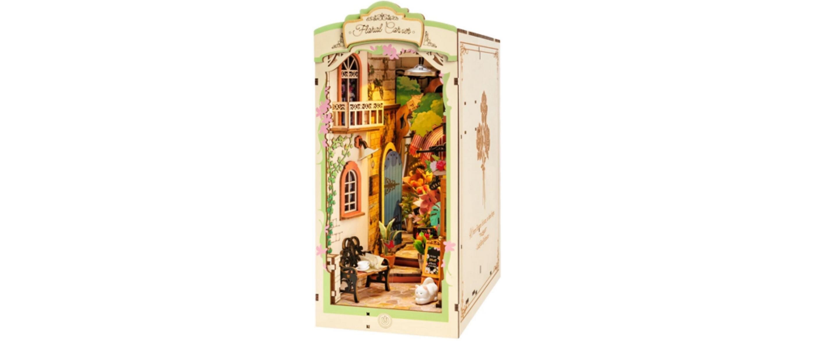 Bausatz Floral Corner3D-Holzpuzzle