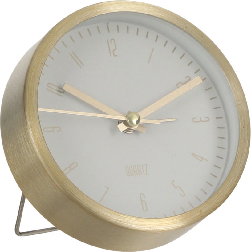 Mica Decorations wandklok Bonn wit D 9 H 4 cm