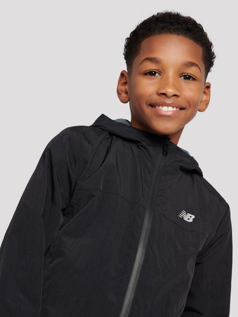 New Balance Athletics Woven Mesh Lined Kids Jacket nb caviar