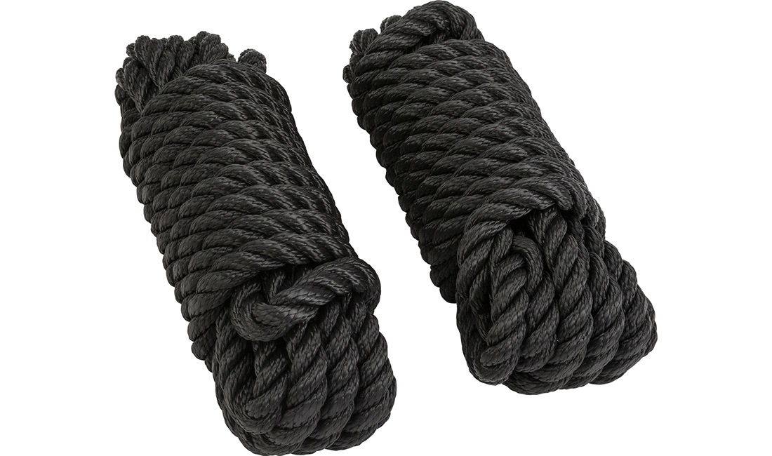 Fortøjningsline PP sort Ø14 mm 6 meter 2 stk.