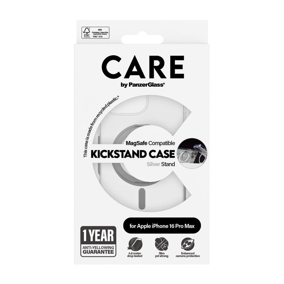 CARE by PanzerGlass - Case Transparent - MagSafe - iPhone 16 Pro Max