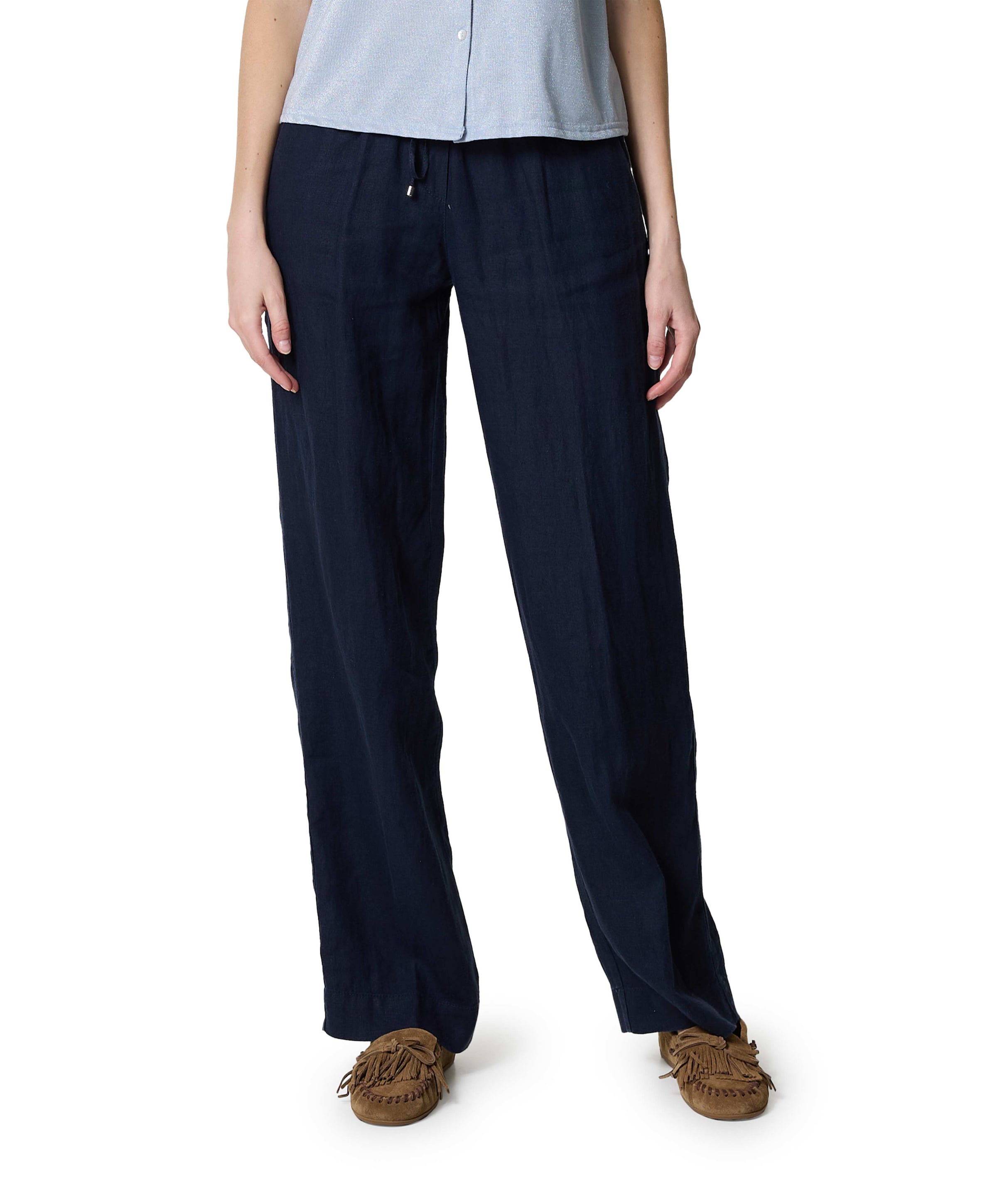 Toni Pia Wide Chic dames broek blauw