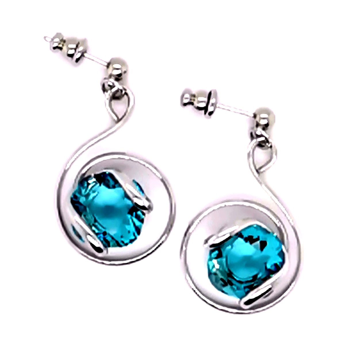 Boucles d'oreilles Andréa Marazzini Mini Light Bleues
