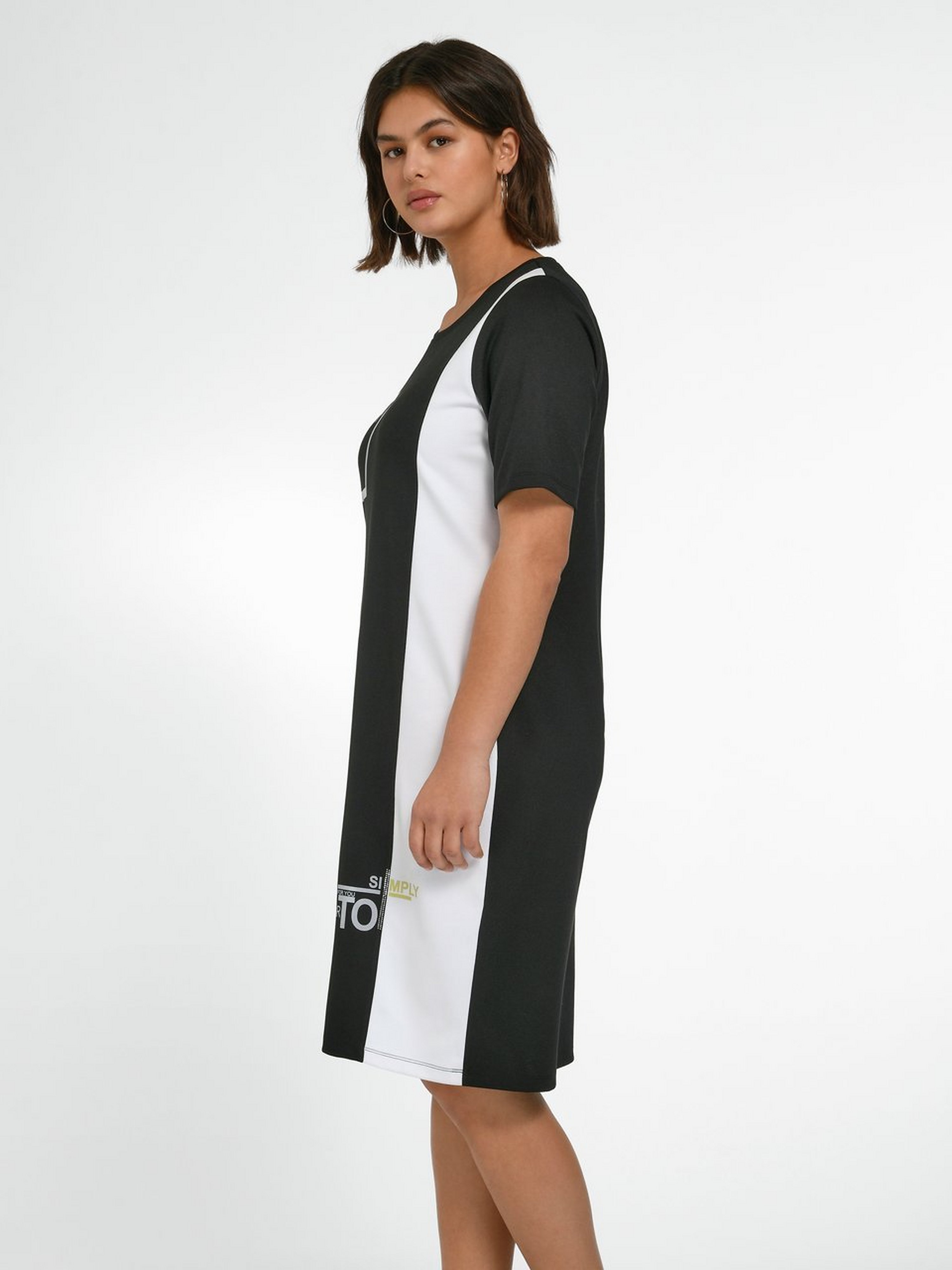 Jersey-Kleid mit 1/2-Arm